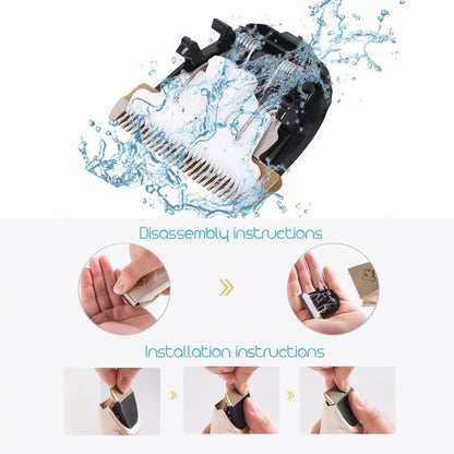 Professional Mute Cordless Electric Pet Cat Dog Hair Cutting Clipper Trimmer Shaver Grooming Set Kit