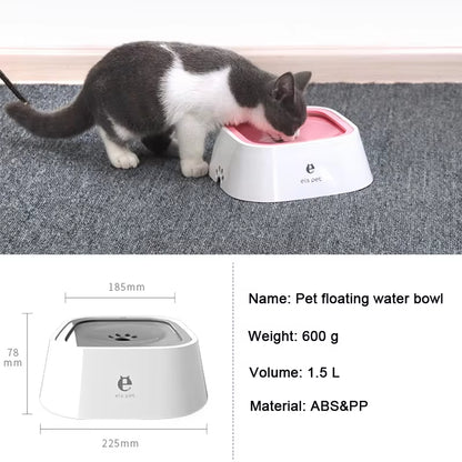 Floating Pet Water Bowl - Splash-Free Design for Dogs and Cats, Portable and Convenient Water Dispenser
