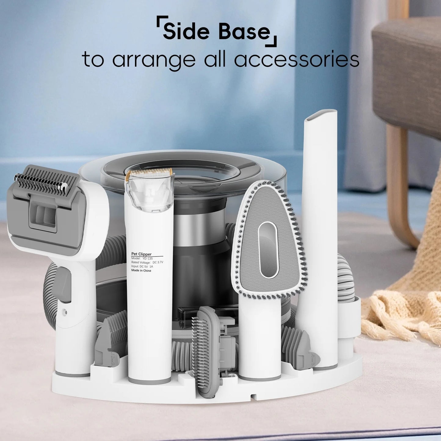 , Dog Hair Vacuum with 3 Modes, 5 in 1 Kit, 3L Large Dustbin, Low Noise