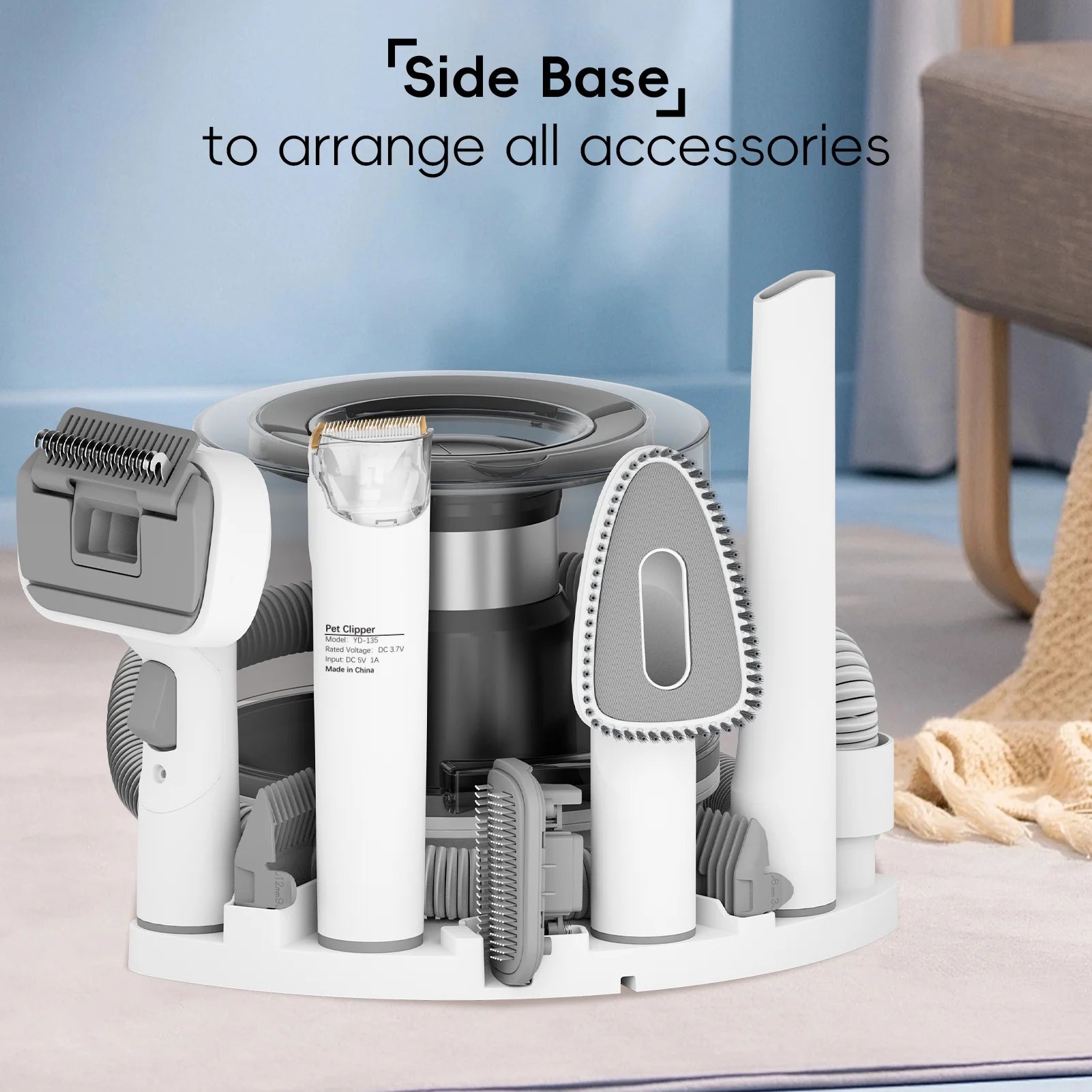 , Dog Hair Vacuum with 3 Modes, 5 in 1 Kit, 3L Large Dustbin, Low Noise