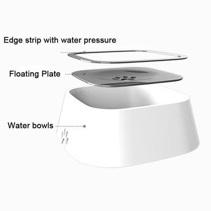 Floating Pet Water Bowl - Splash-Free Design for Dogs and Cats, Portable and Convenient Water Dispenser