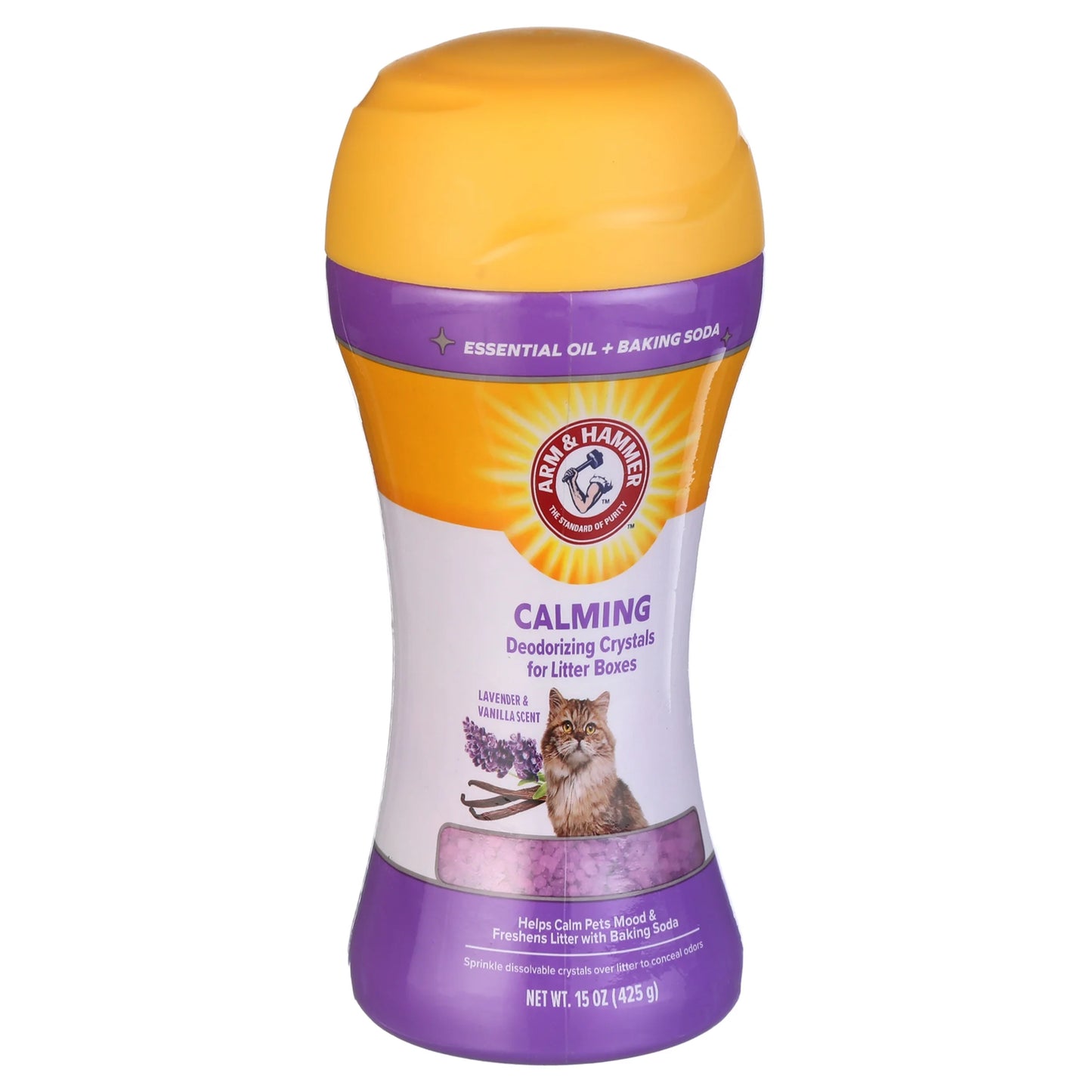 (2 Pack)  Cat Litter Deodorizing Crystals, Lavender & Vanilla Scent 15 Oz