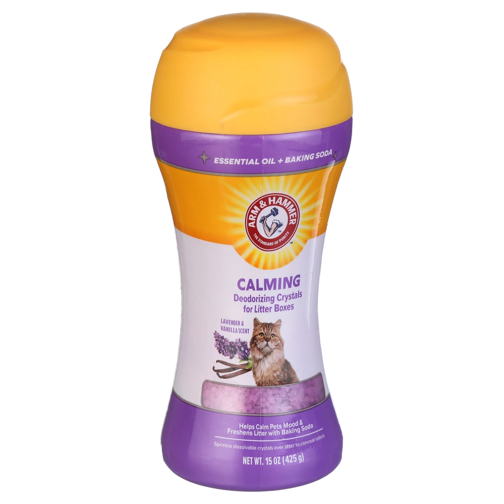 (2 Pack)  Cat Litter Deodorizing Crystals, Lavender & Vanilla Scent 15 Oz