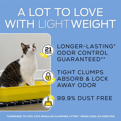 Purina  Lightweight 4-In-1 Strength Multi-Cat, Odor Control, Clumping, 99.9 Percent Dust Free Cat Litter - 17 Lb. Box