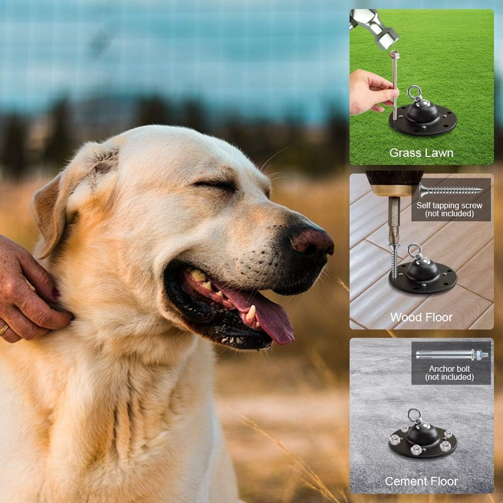 Dog Tie Out Stake Heavy Duty Dog Anchor for Large Dogs up to 220Lbs Dog Leash Stake for Yard Dog Stake Strongest Dog Anchor Holds Outdoor Dog Runner Tie Out Stake Dog Yard Stake