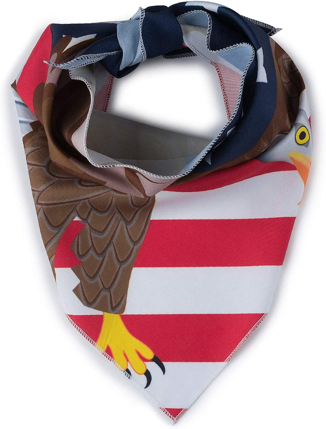 American Flag Dog Bandana (Bald Eagle, Large)