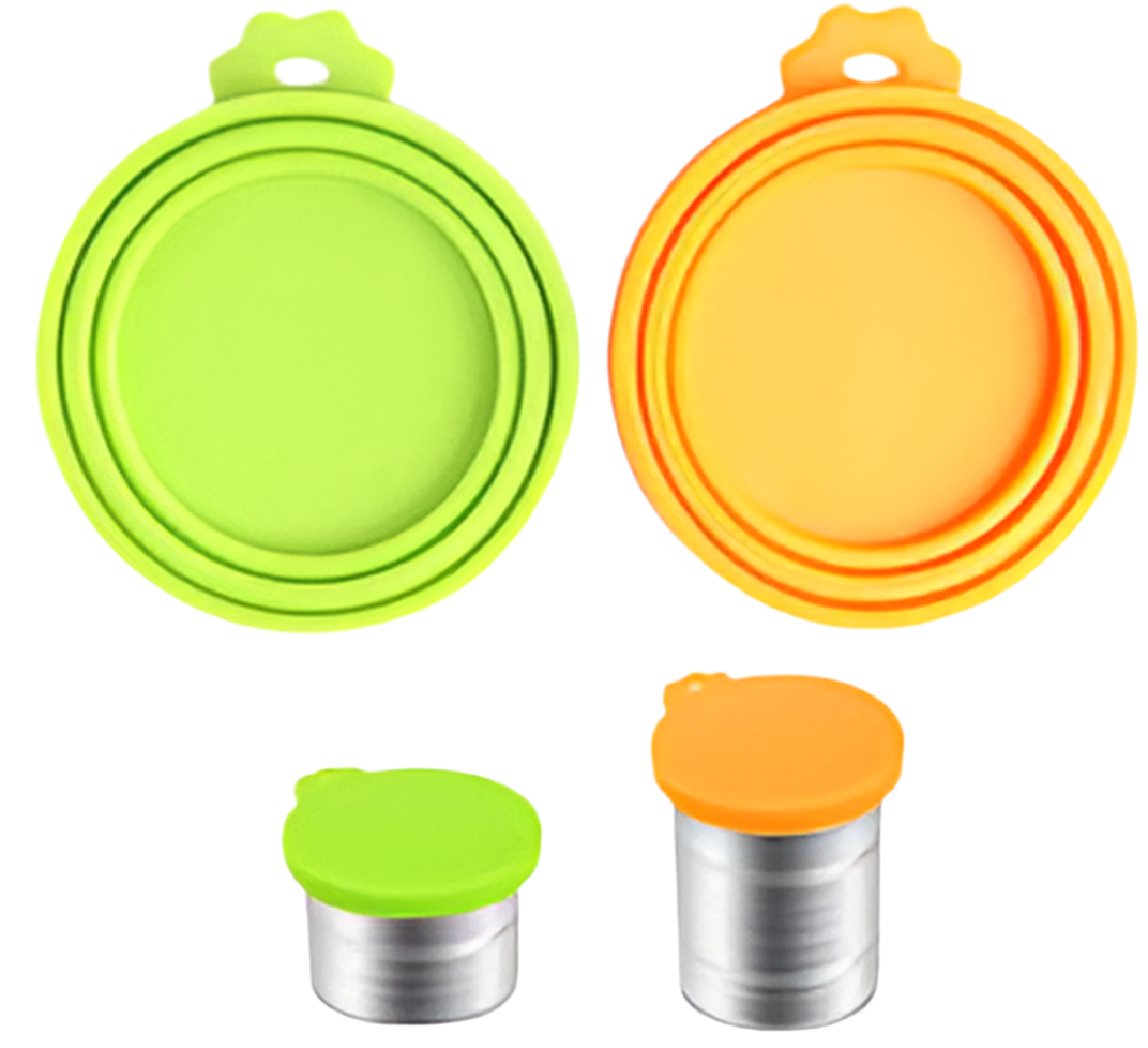 Pet Food Can Covers - Universal Silicone Lids for Dog &amp; Cat Food (2-Pack)
