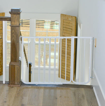 BX1 Baby Gate Extension - Fits  Safety Gates - 10.5 Inch Wide Dog Gate Extension - White