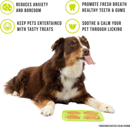 IQ Treat Spread Dog Peanut Butter & IQ Treat Mat Dog Lick Mat (100% Natural-Xylitol Free Peanut Butter for Dogs & IQ Treat Mat Dog Lick Mat for Dogs) Dog Treats, Dog Snacks & Dog Licking Mat