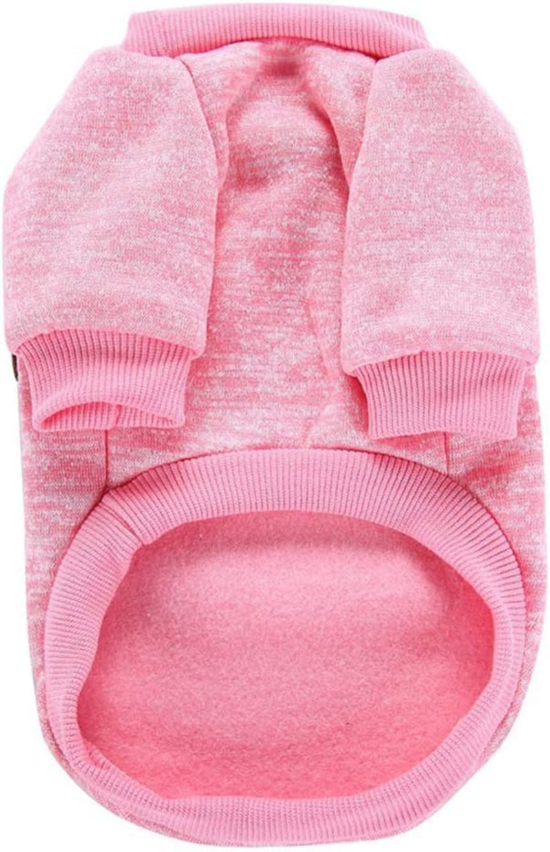 Pet Dog Classic Knitwear Sweater Warm Winter Puppy Pet Coat Soft Sweater Clothing for Small Dogs (S, Pink)