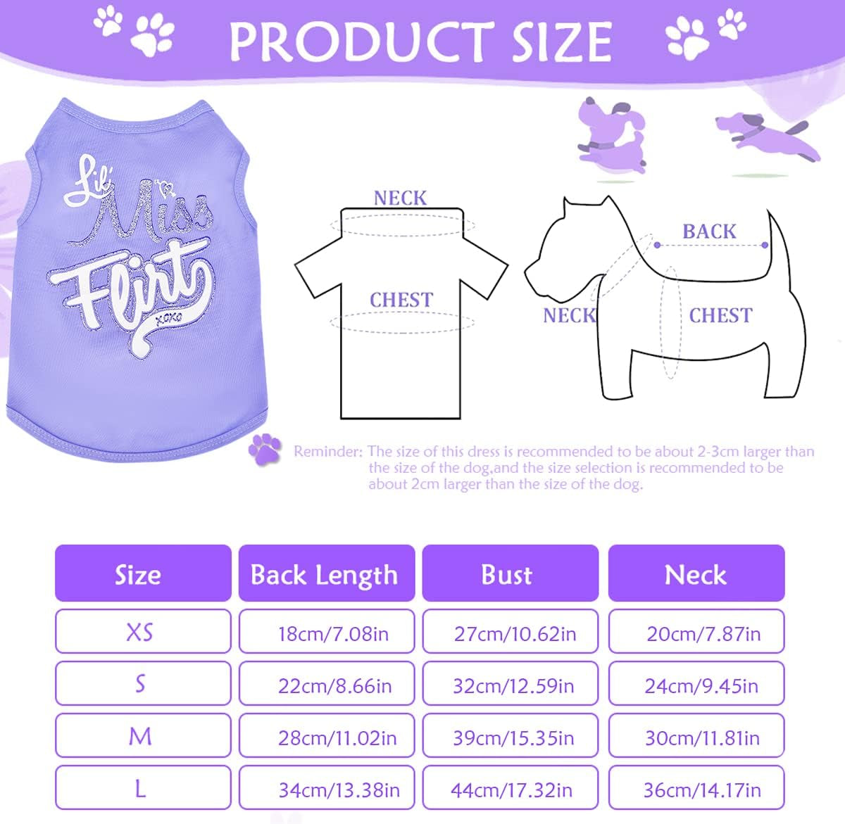 Dog Clothes for Dogs Girl Summer Pet T-Shirts Costume Cat Clothing Apparels Puppy Vest Outfits Cute Pattern for Small,Medium,Large Breed 4 Pack HLL21030802 Small/2.64-4.4Lb
